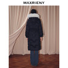 MAXRIENY商场同款简约廊形狐狸毛领长过膝羽绒服长款25冬鸭绒外套(货号:MF86DC510) 商品缩略图3