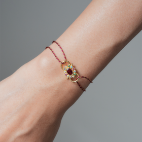 订购10周到｜DELPHES-护符花 石榴石 水晶 手链［法国设计师］