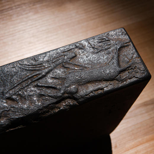 “仙人御龙、仙鹿同游”古砖制砚 商品图12