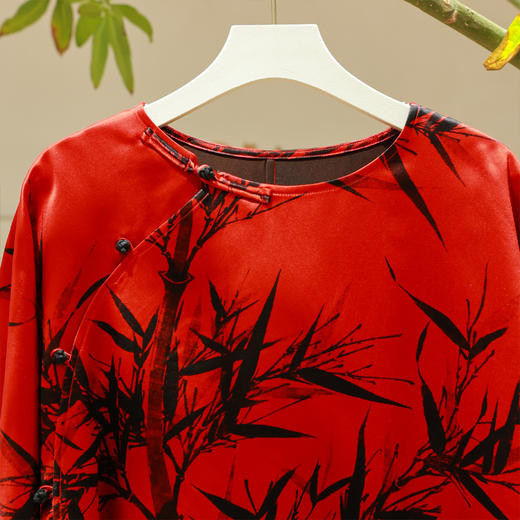 独坐幽篁-圆领套头衫（24808865Y-墨竹） 商品图1