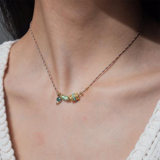 北京仓｜DELPHES-VARESE-瓦雷泽 祈祷轮 松石 绿宝石 项链［法国设计师］ 商品图2