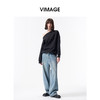 VIMAGE纬漫纪时尚通勤设计感领口上衣V2413115 商品缩略图1