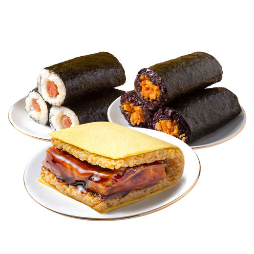 厦航空厨手卷饭团加热即食黑米咸蛋黄黑椒肉肠腿排寿司微波即食 商品图5