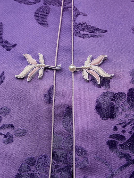 盛唐牡丹| 富贵牡丹真丝漳缎外套 商品图3