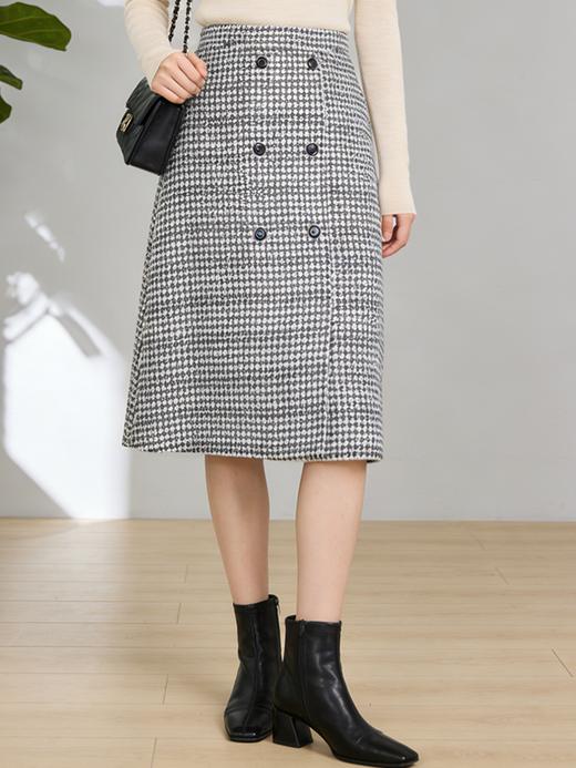 【S3M5】臣禾千鸟格半身裙9213033276 商品图0