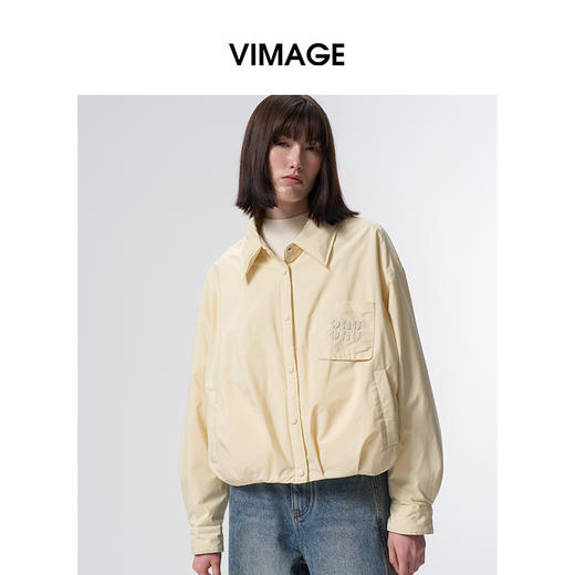 VIMAGE纬漫纪衬衫领时尚减龄冬季新款羽绒服V2411106 商品图8
