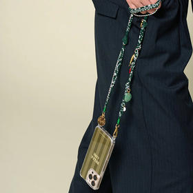 北京仓｜La Coque Française-Laia-Vert 绿色 长款 手机链［法国设计师］