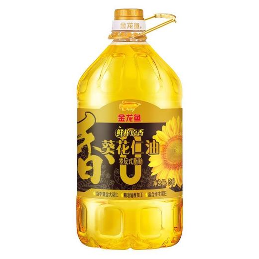 金龙鱼鲜榨原香零反式脂肪葵花仁油 5L/壶 商品图0