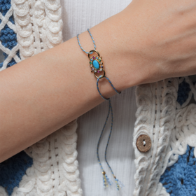 北京仓｜DELPHES-护符花 松石 水晶 手链［法国设计师］