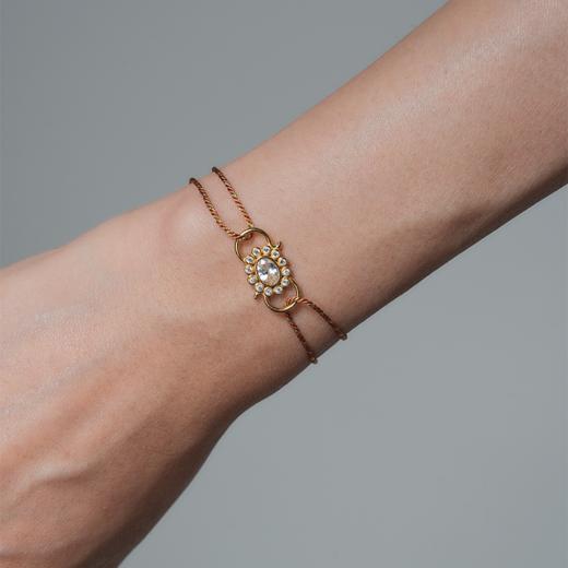 北京仓｜DELPHES-护符花 锆石 水晶 手链［法国设计师］ 商品图4