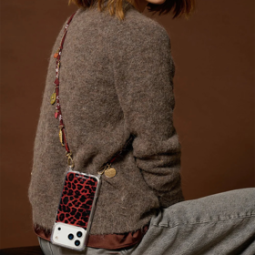 订购8周到｜La Coque Française-Laia-Brun 长款 手机链［法国设计师］