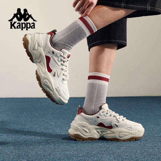 Kappa 老爹鞋男女2026春季新款厚底运动鞋休闲跑步鞋子K0GW5MC77P 商品图3