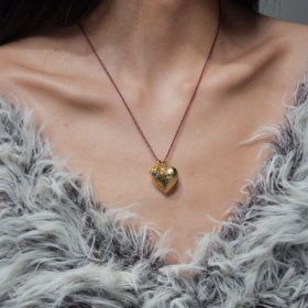 北京仓｜DELPHES-NYSSA-莲蓬 紫水晶 松石 吊坠 项链［法国设计师］