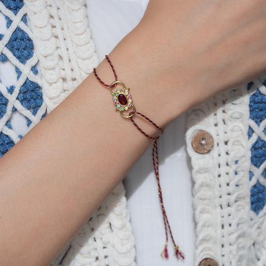 订购10周到｜DELPHES-护符花 石榴石 水晶 手链［法国设计师］ 商品图2