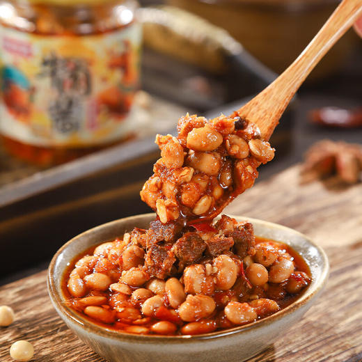 【酱香浓郁 下饭佐餐好搭档】荆裕优选酱香黄豆牛肉酱220g 商品图0
