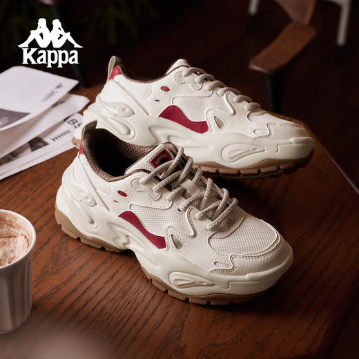 Kappa 老爹鞋男女2026春季新款厚底运动鞋休闲跑步鞋子K0GW5MC77P 商品图0