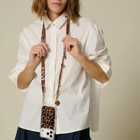 北京仓｜La Coque Française-Laia-Marron 棕色 长款 手机链［法国设计师］