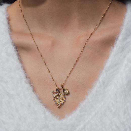 北京仓｜DELPHES-VARESE-瓦雷泽 护符花 紫水晶 吊坠 项链［法国设计师］ 商品图0