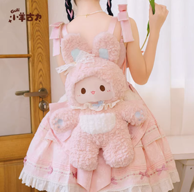 小羊古力兔子-粉色-大号