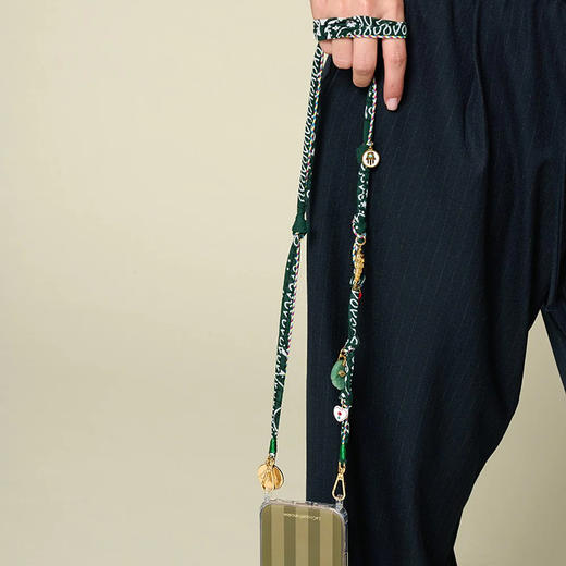 北京仓｜La Coque Française-Laia-Vert 绿色 长款 手机链［法国设计师］ 商品图3