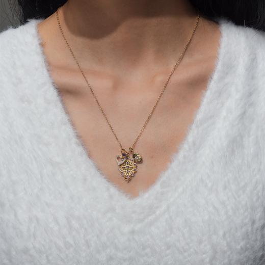 北京仓｜DELPHES-VARESE-瓦雷泽 护符花 紫水晶 吊坠 项链［法国设计师］ 商品图3