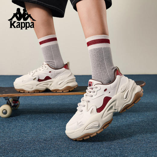 Kappa 老爹鞋男女2026春季新款厚底运动鞋休闲跑步鞋子K0GW5MC77P 商品图2