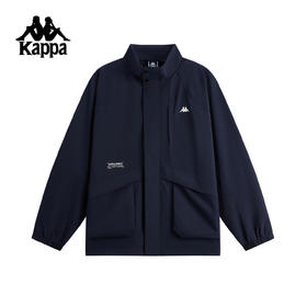 Kappa 男休闲夹克2025新款防风防泼水宽松立领运动外套K0G12JJ40
