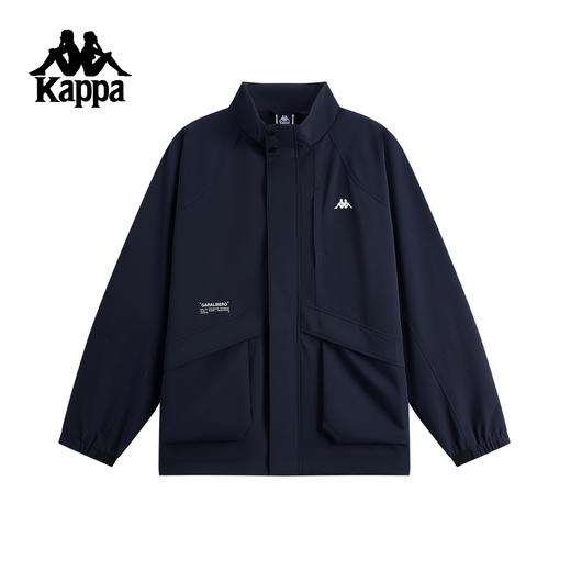 Kappa 男休闲夹克2025新款防风防泼水宽松立领运动外套K0G12JJ40 商品图0