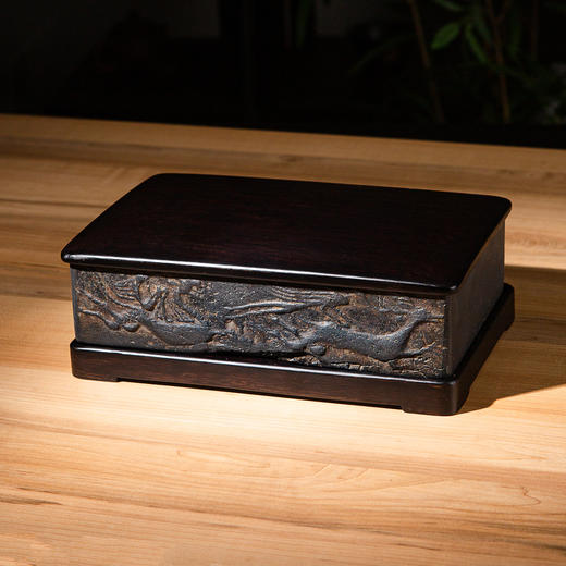 “仙人御龙、仙鹿同游”古砖制砚 商品图0