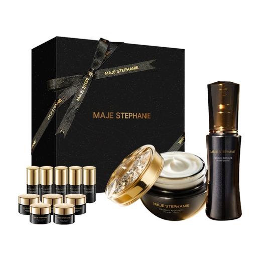 玛嘉思缇 黑曜鎏光·奇迹礼盒（精华30ml+面霜45g+精华4.5ml*5+面霜8g*5） 商品图0