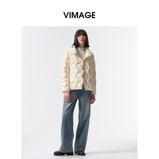 VIMAGE纬漫纪经典时尚冬季新款短羽绒服V2411101 商品图0