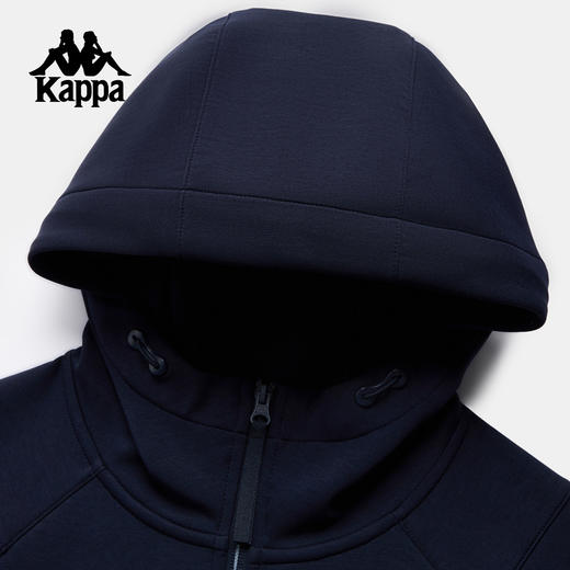 Kappa 针织开身帽衫撞色连帽运动外套女户外休闲风上衣K0G22MK41 商品图3