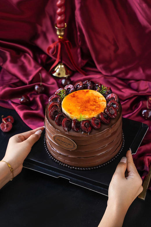 黑金车厘·烤布蕾（巧克力胚+双重奶油）【A5191】 商品图2