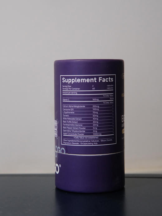 OGO麦角硫因PQQ辅酶Q10姜黄素AKG胶囊60粒/瓶 商品图8
