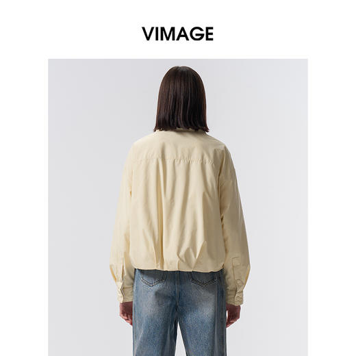 VIMAGE纬漫纪衬衫领时尚减龄冬季新款羽绒服V2411106 商品图9
