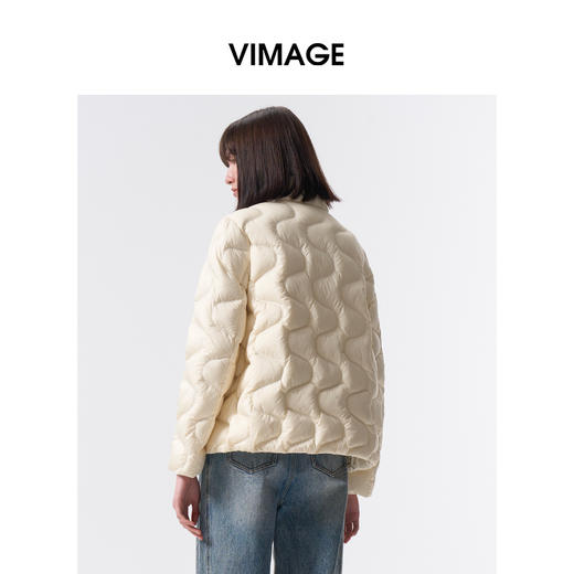 VIMAGE纬漫纪经典时尚冬季新款短羽绒服V2411101 商品图4