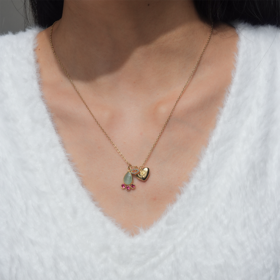 北京仓｜DELPHES-眼睛 水晶 锆石 项链［法国设计师］