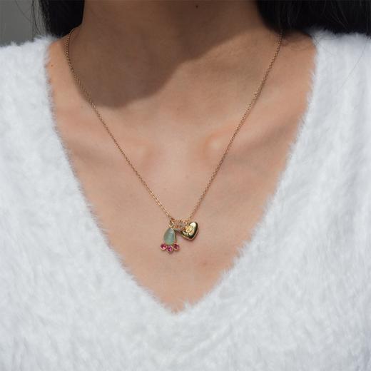 北京仓｜DELPHES-眼睛 水晶 锆石 项链［法国设计师］ 商品图0