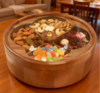 龙福-胡桃木海棠圆形零食干果盘 （约28*28*9cm） 商品缩略图2