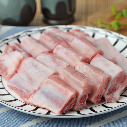 【南京提货券】苏食黑猪慢养300天猪肋排1000g*2盒速冻锁鲜气调锁鲜精品肋排条 商品图3