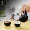 陆宝新品陶瓷茶具套装礼盒家用泡茶送礼中式1壶2杯马上走运茶组菊瓣茶托（禅风黑） 禅风黑 商品缩略图0