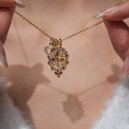 北京仓｜DELPHES-VARESE-瓦雷泽 护符花 紫水晶 吊坠 项链［法国设计师］ 商品图4