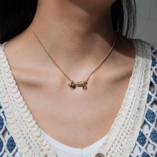 订购10周到｜DELPHES-CORFOU-科孚岛 祈祷轮 珐琅 项链［法国设计师］ 商品图0