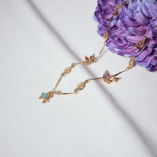 北京仓｜DELPHES-紫水晶 松石 绿色 吊坠 项链［法国设计师］ 商品图2