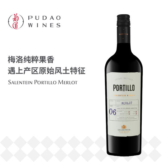 萨兰亭博迪优美乐红葡萄酒 Salentein Portillo Merlot 商品图0
