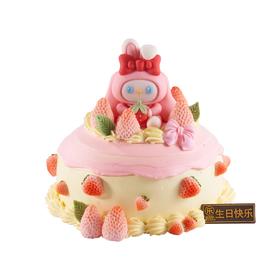 莓乐小兔【动物奶油生日蛋糕】