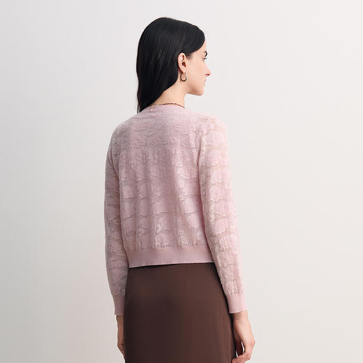 EITIE爱特爱真两件修身气质通勤显瘦针织开衫2026春季新款8501210 商品图11