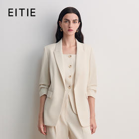 EITIE爱特爱气质干练修身七分袖显瘦西装外套2026春新款8503205