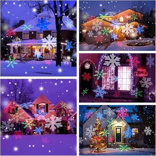 美国 户外防水LED雪花灯景观灯 氛围灯具装饰  节日派对灯 商品图4