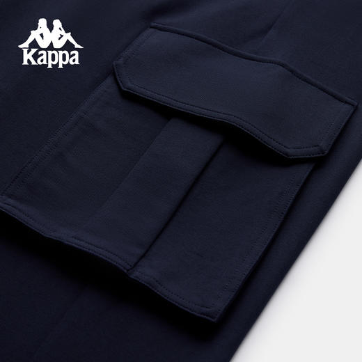 Kappa 运动工装抽绳阔腿裤女新款休闲裤子直筒裤长裤女K0G22AK01 商品图3